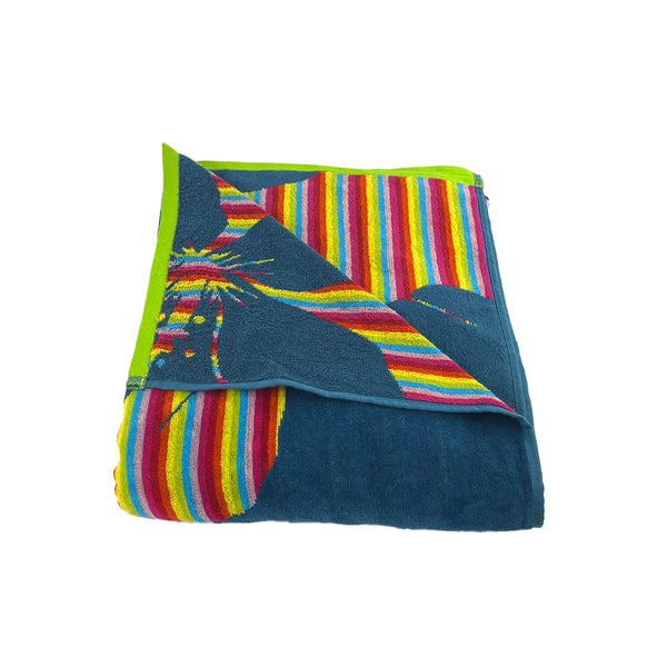 Drap de plage bleu 140x180cm Yakama - Le Comptoir de la Plage®