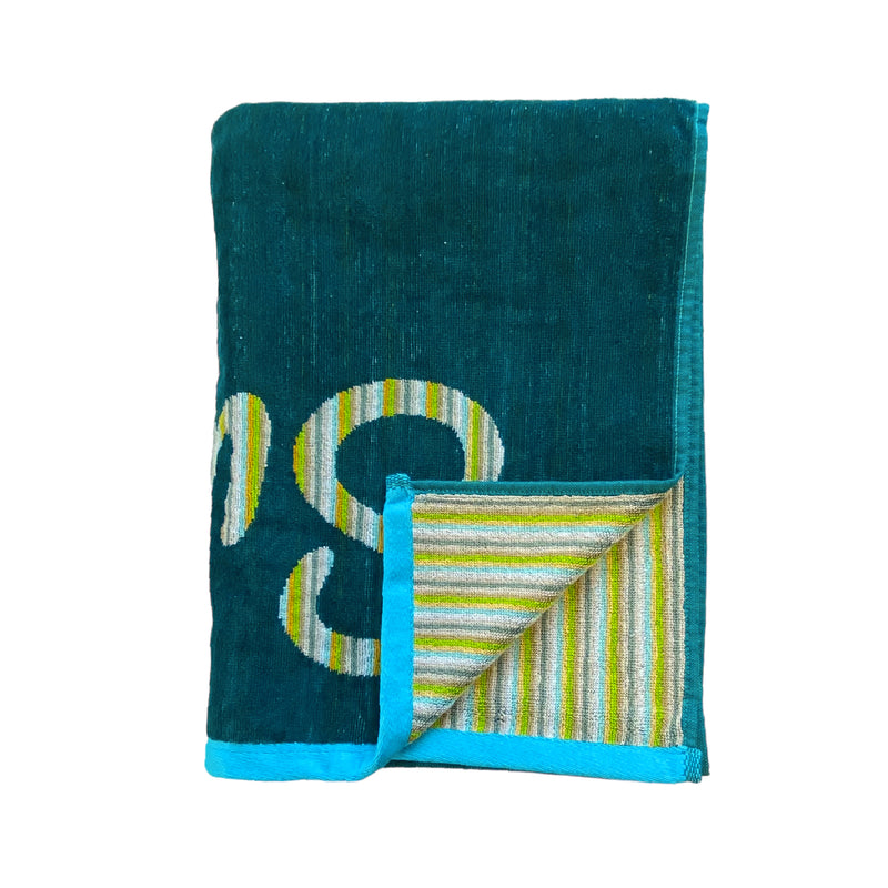 Serviette de plage éponge Velours Jacquard Canoa Taille L 90x160cm