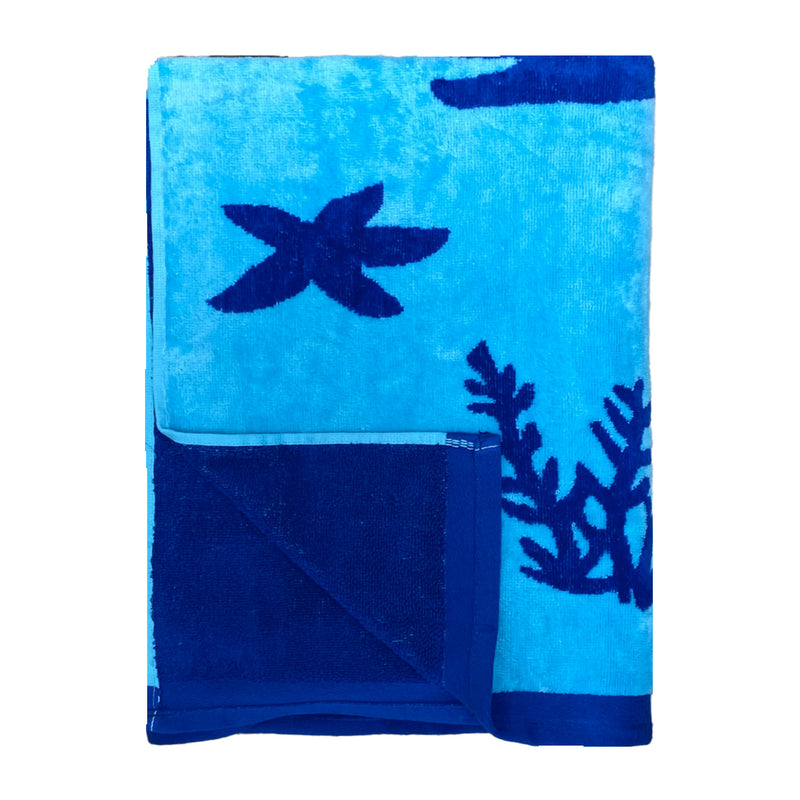 Serviette de plage éponge Velours Jacquard Malari