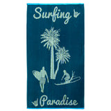 Serviette de plage éponge Velours Jacquard Canoa Taille L 90x160cm