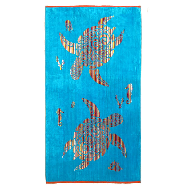 Serviette de plage éponge Velours Jacquard Murieta Taille L 90x160cm