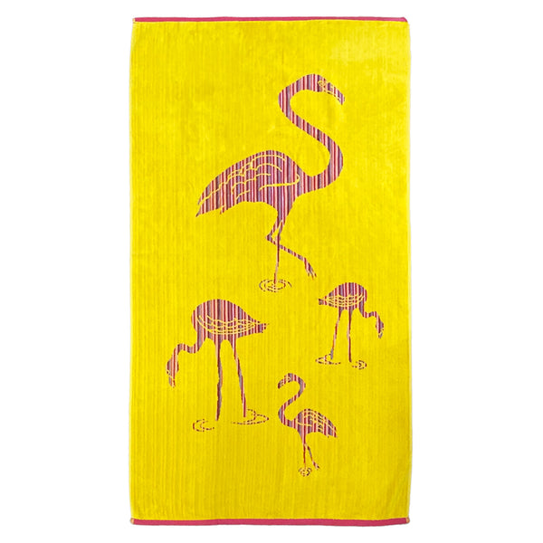 Serviette de plage éponge Velours Jacquard Rialto 75x150cm