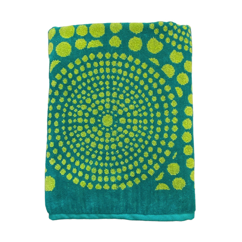 Serviette de plage éponge velours Jacquard Wax - Le comptoir de la plage